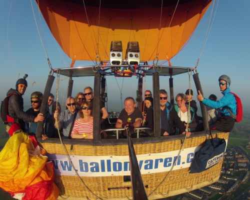 Ballonvaren in Deventer met Piloot Marcel